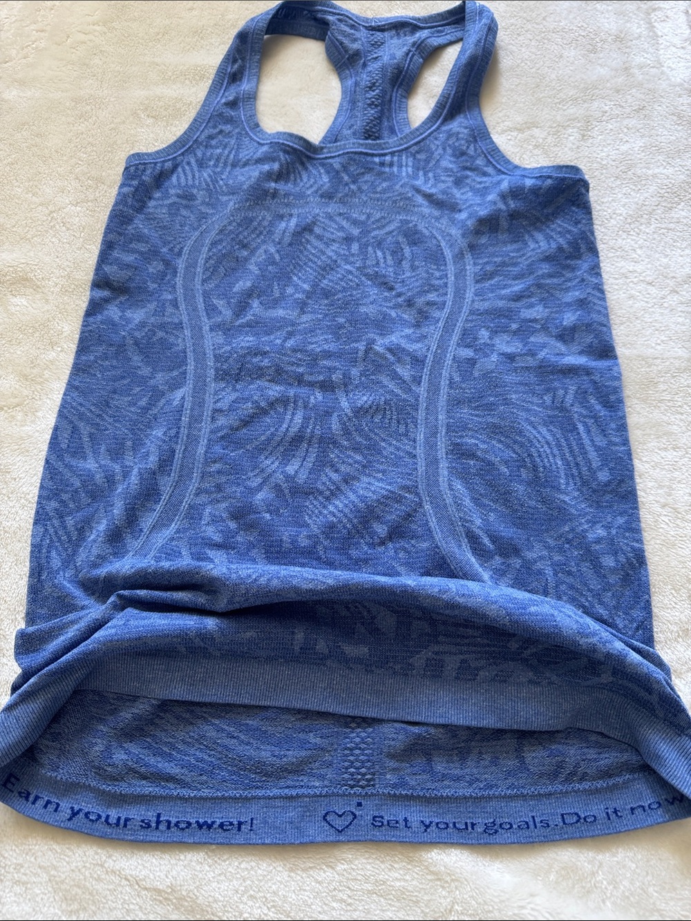 Lululemon Seamless Racerback Tank Top - Blue - Picture 6 of 7
